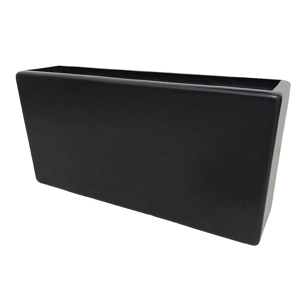 Maceta Jardinera de Fibra de Vidrio de 60 X 15 X 30 Chocolate*