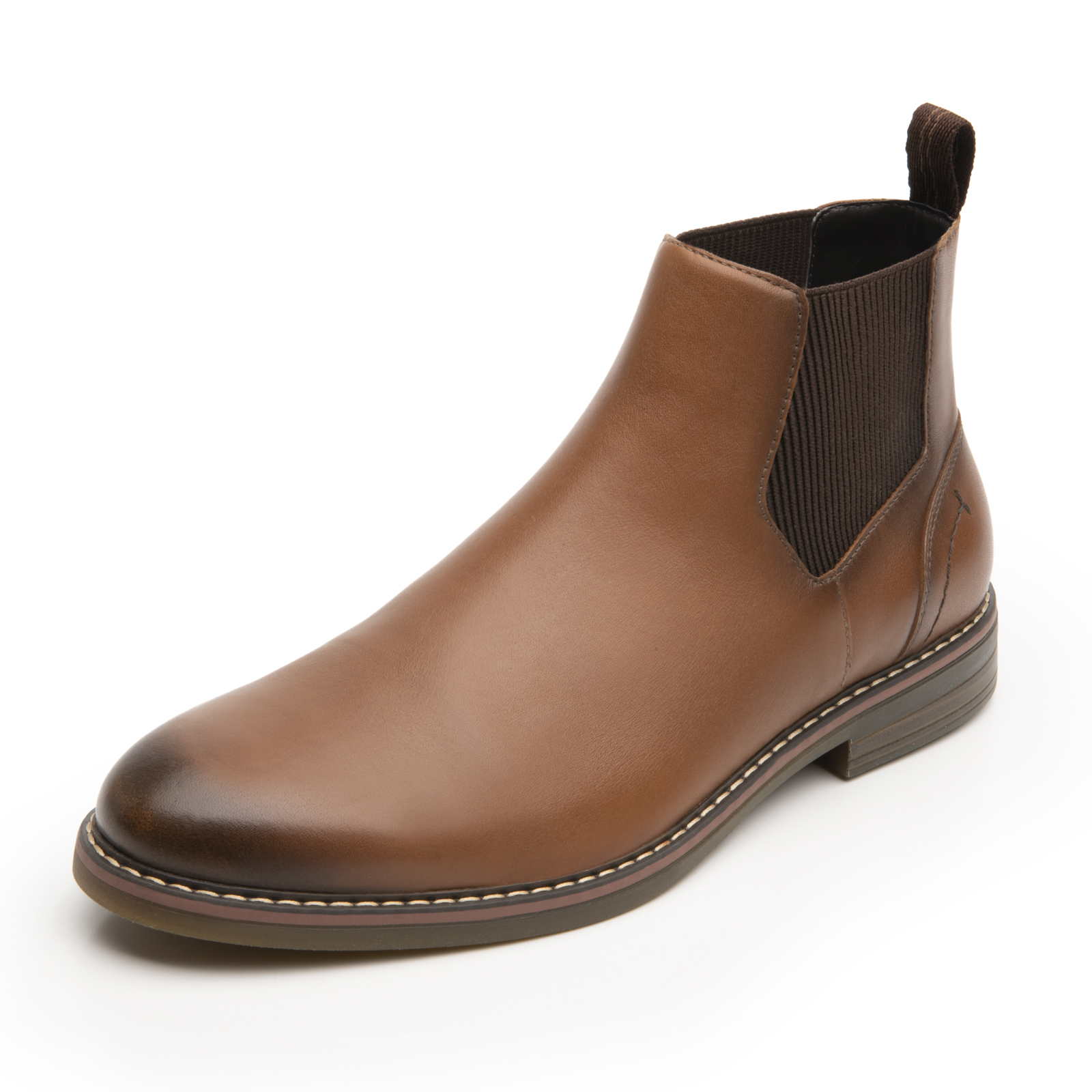 Botines Estilo Chelsea Para Hombre Flexi 404604 Tan Original