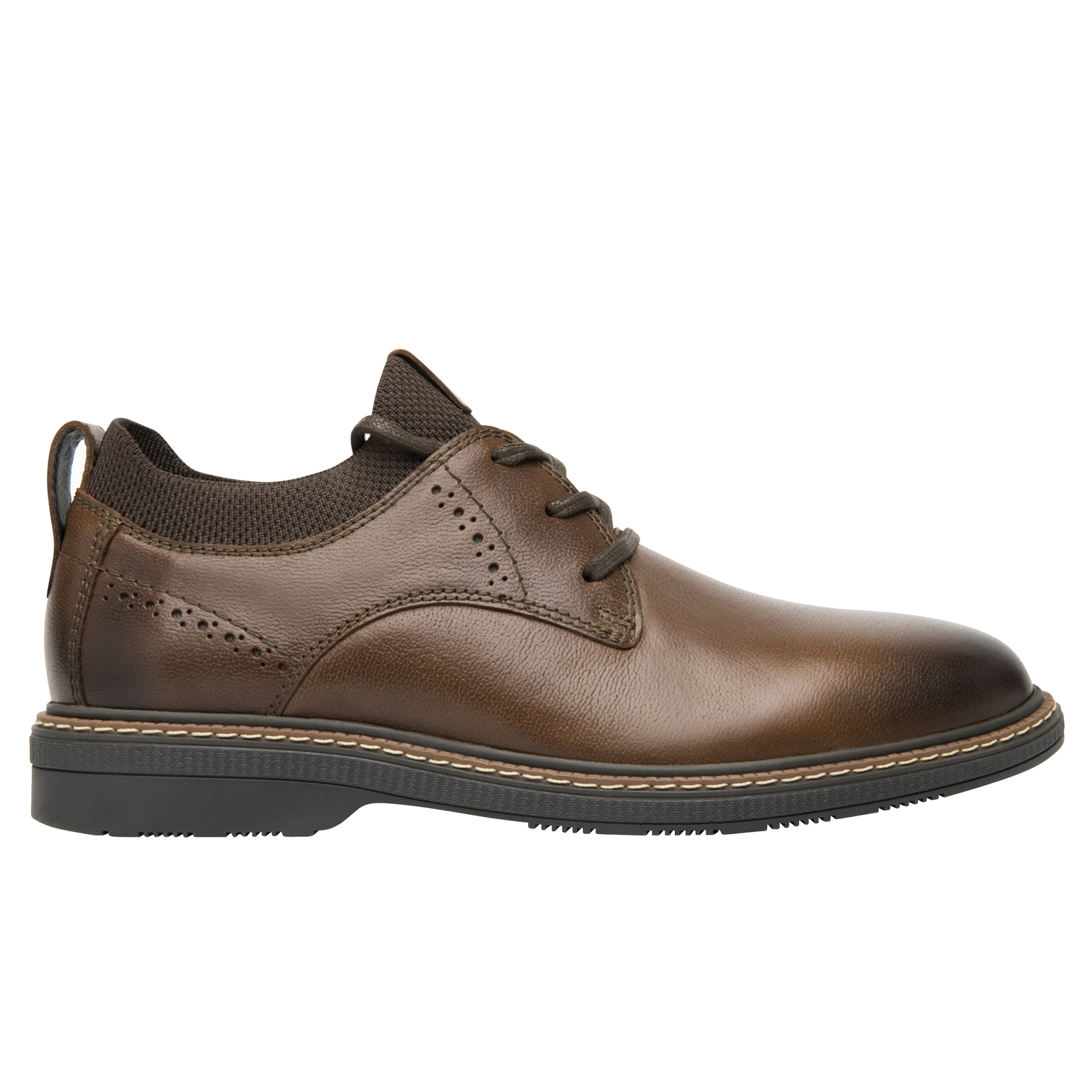 Zapato Derby Flexi Semivestir Hombre Stretch 412801 Tan Moda