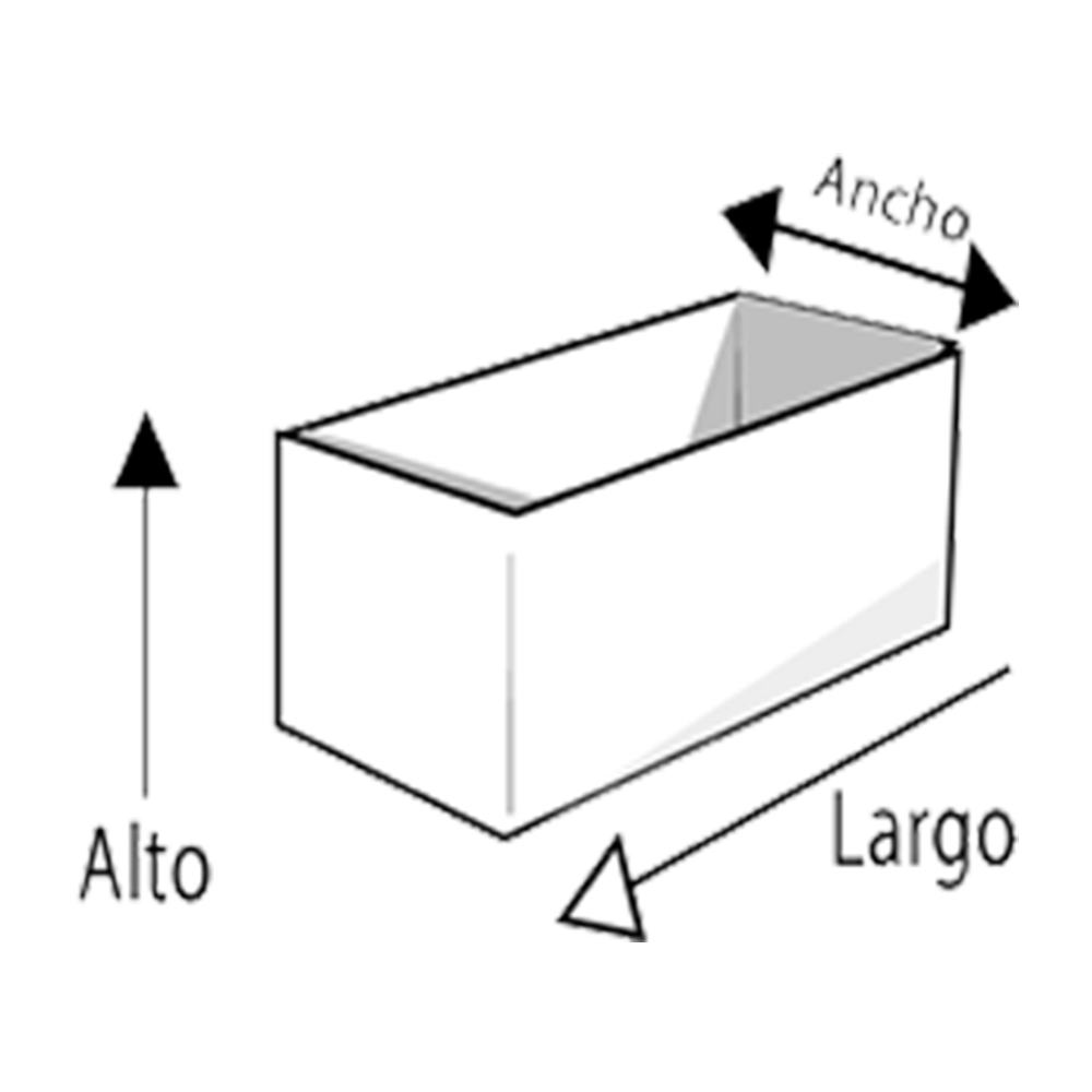 Maceta Jardinera de Fibra de Vidrio de 80 X 25 X 25 Chocolate*