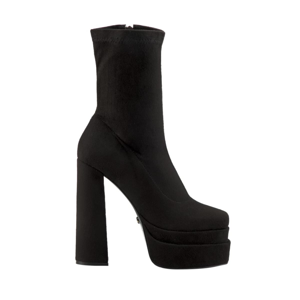 Bota para Mujer de Caña Media con Tacón y Plataforma color Negro, marca Belinda Peregrin. 1075406
