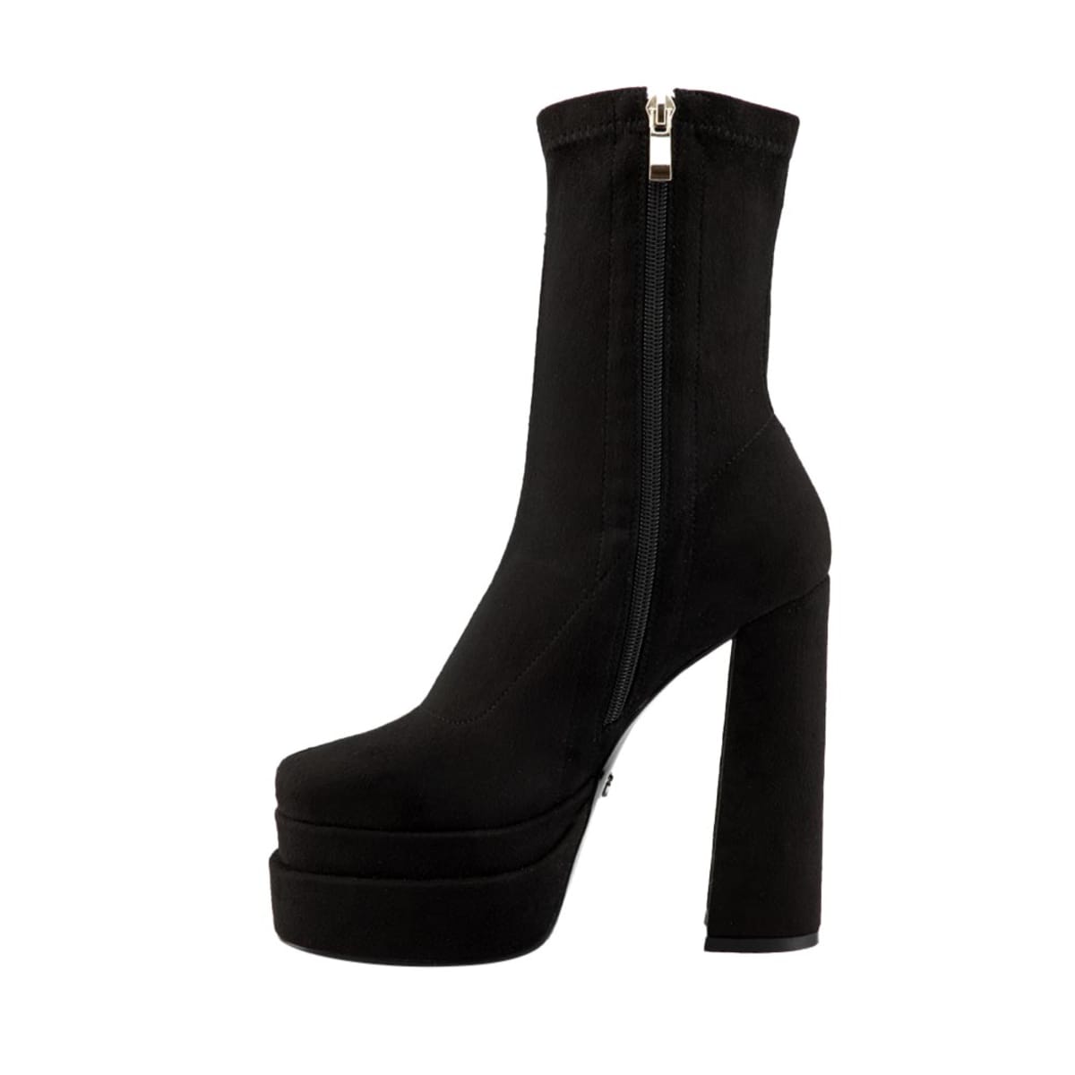 Bota para Mujer de Caña Media con Tacón y Plataforma color Negro, marca Belinda Peregrin. 1075406