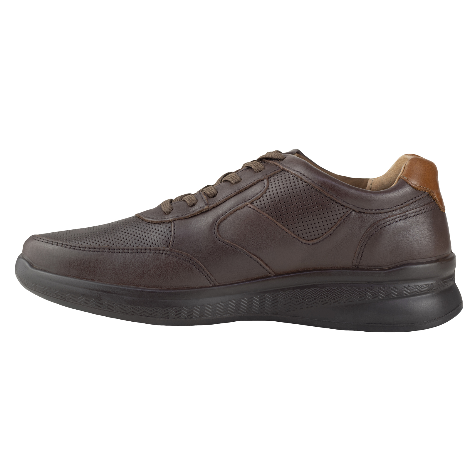 Zapato Hombre Oxford Flexi Piel 408204 Chocolate Suela Ligera