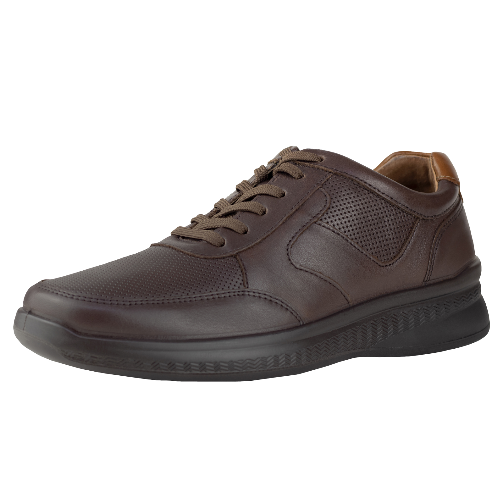 Zapato Hombre Oxford Flexi Piel 408204 Chocolate Suela Ligera