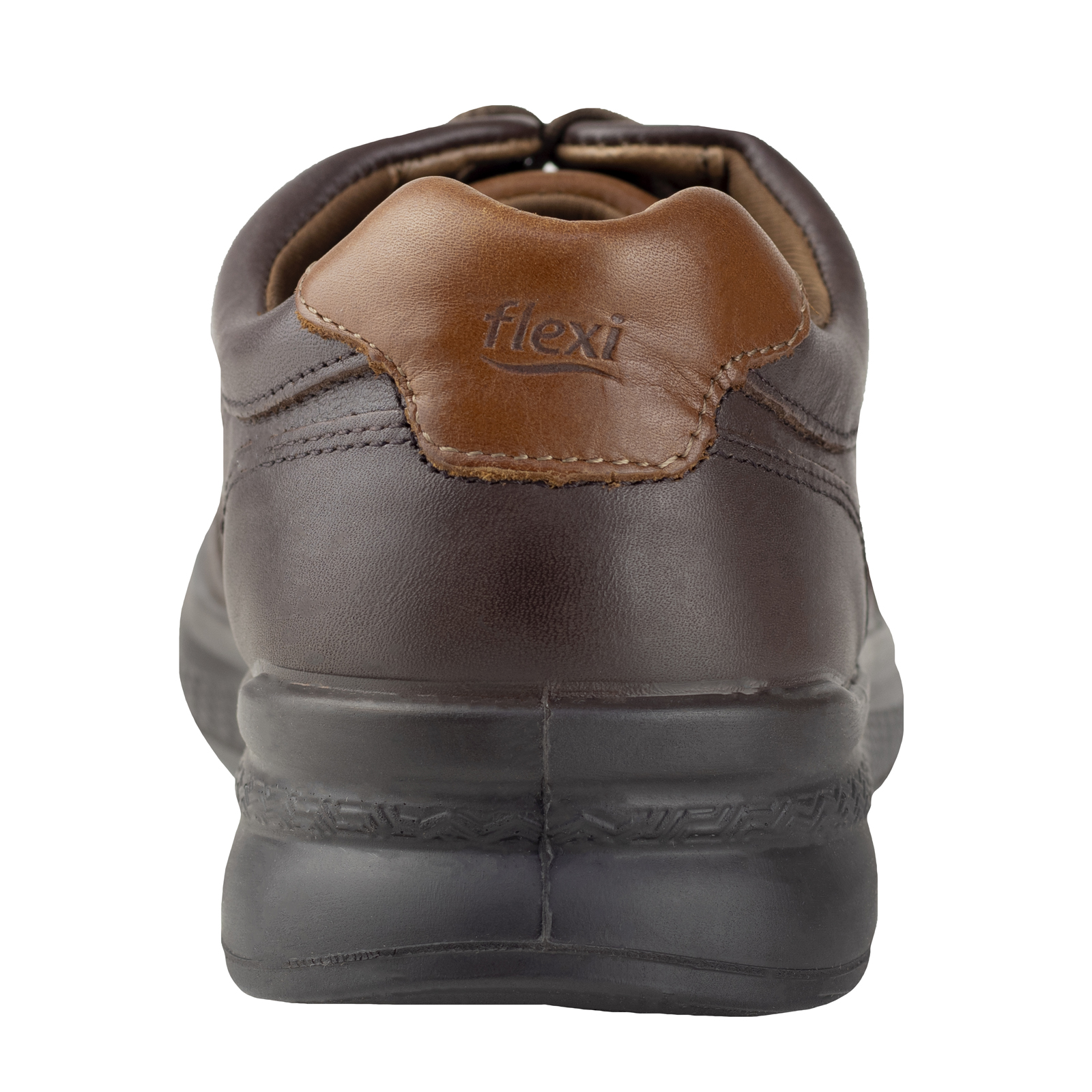 Zapato Hombre Oxford Flexi Piel 408204 Chocolate Suela Ligera