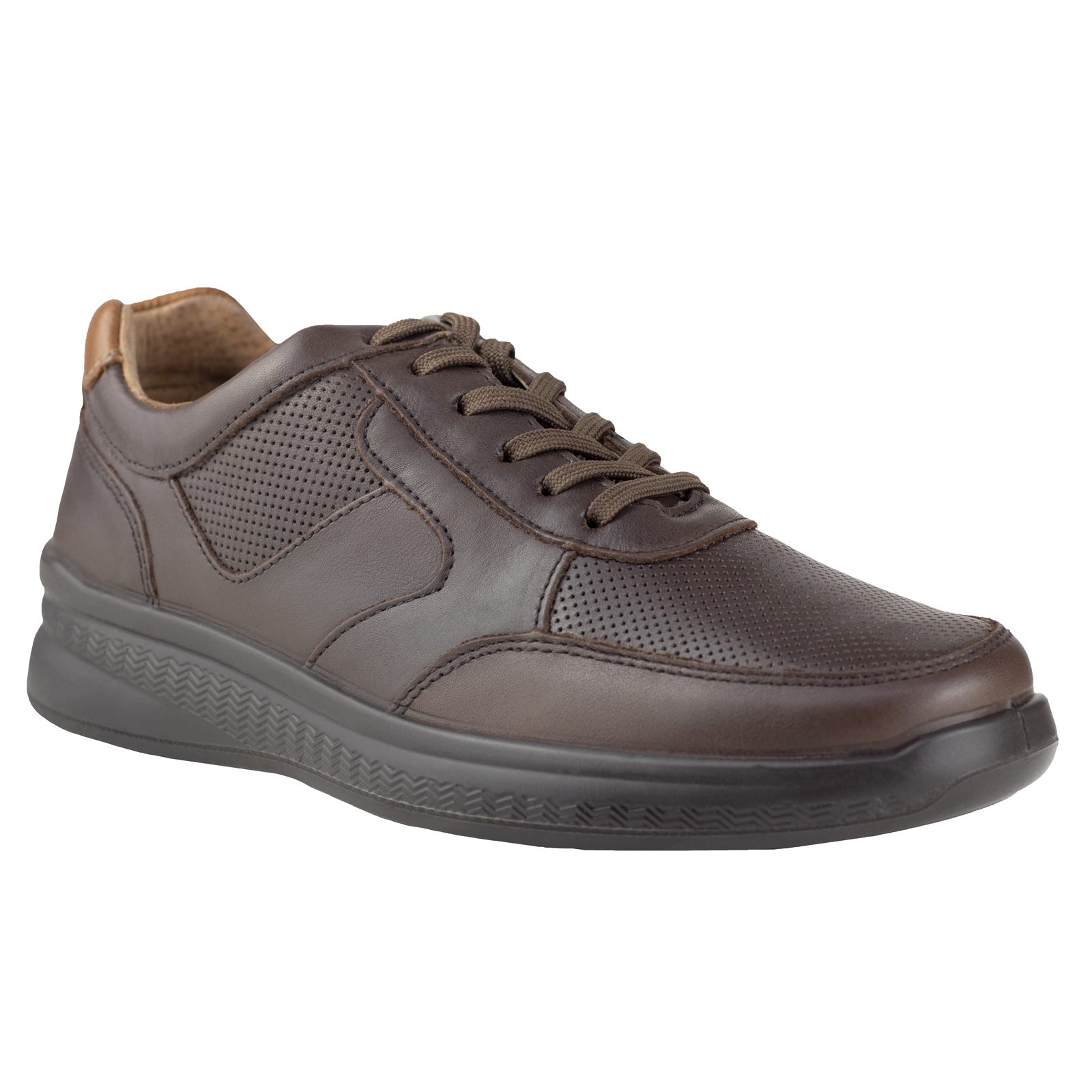 Zapato Hombre Oxford Flexi Piel 408204 Chocolate Suela Ligera
