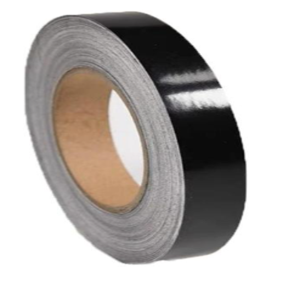 Cinta Decorativa Autoadhesiva Negra 2 cm x 50 m