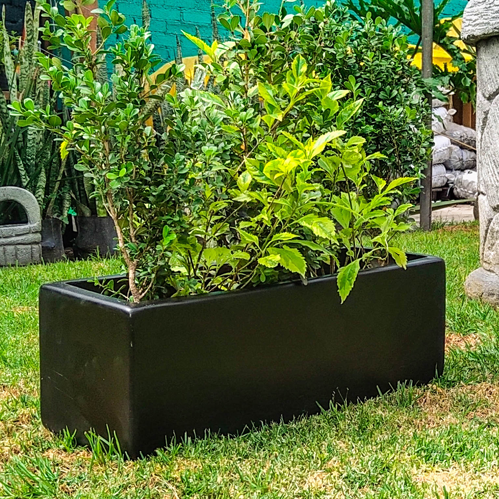 Maceta Jardinera de Fibra de Vidrio de 100 X 30 X 30 Chocolate*