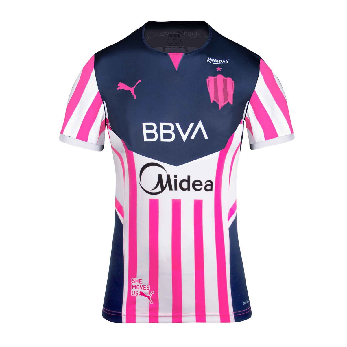 Jersey Puma de Rayadas de Monterrey Liga femenil Edición Especial Pink Project