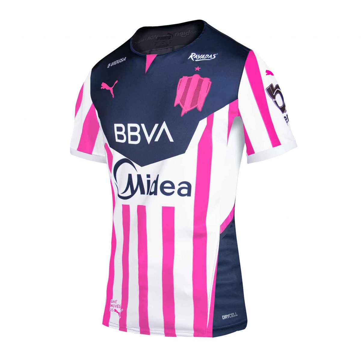 Jersey Puma de Rayadas de Monterrey Liga femenil Edición Especial Pink Project