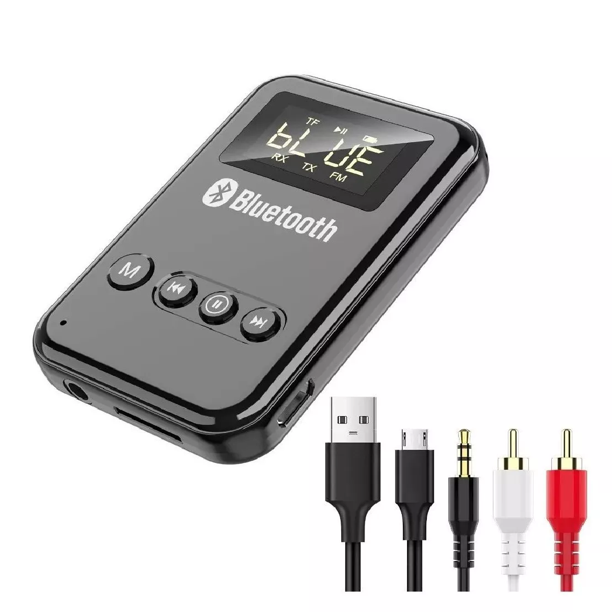 Transmisor/receptor Bluetooth 5.0 Lcd Para Pc, Tv, Bocina