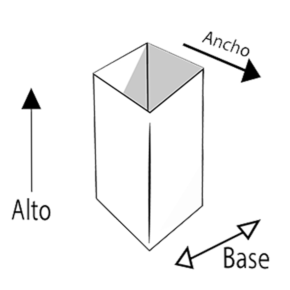 Maceta de fibra de vidrio modelo Tower chico chocolate*