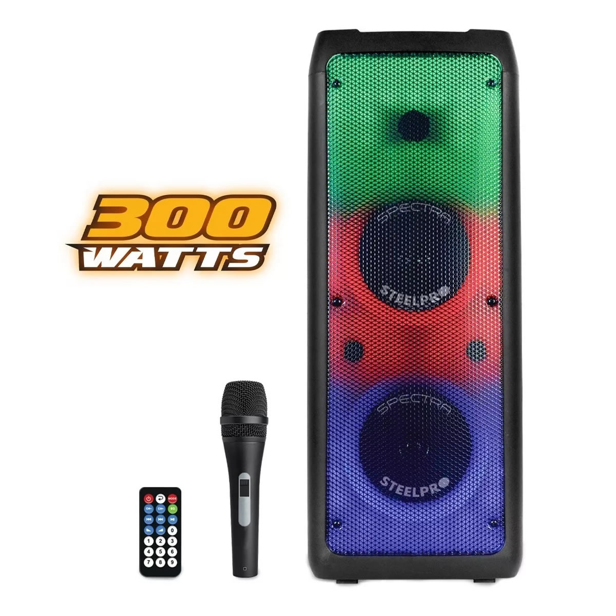 Bocina Portátil Inalámbrica Steelpro Technologies SPECTRA - Negro