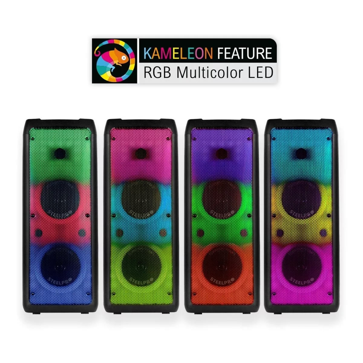 Bocina Portátil Inalámbrica Steelpro Technologies SPECTRA - Negro