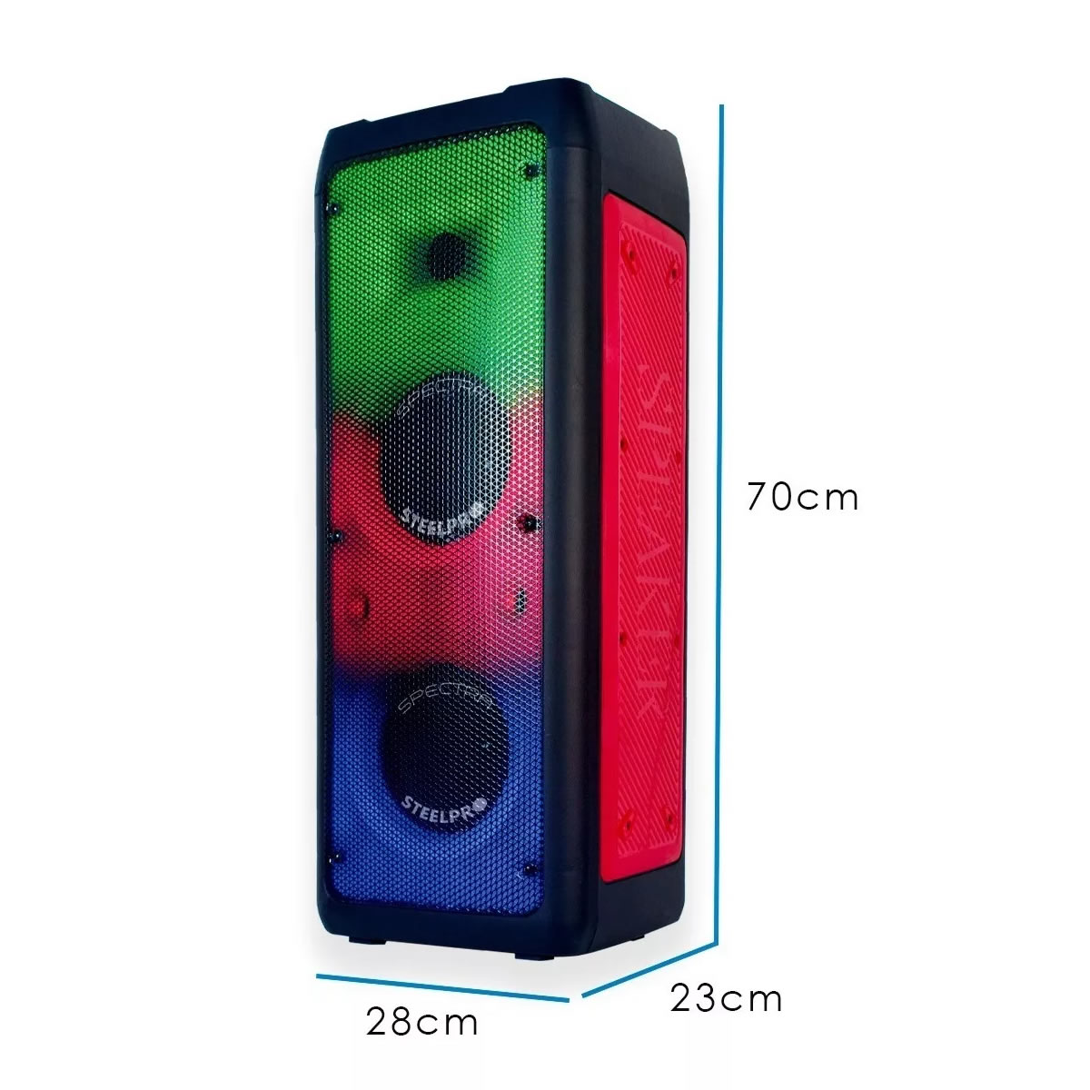 Bocina Portátil Inalámbrica Steelpro Technologies SPECTRA - Negro