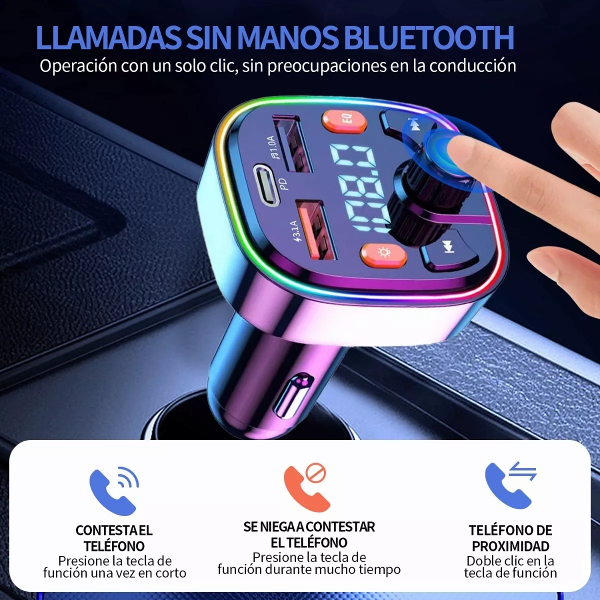 Transmisor Receptor De Audio Adaptador Bluetooth Mp3 Auto Q5