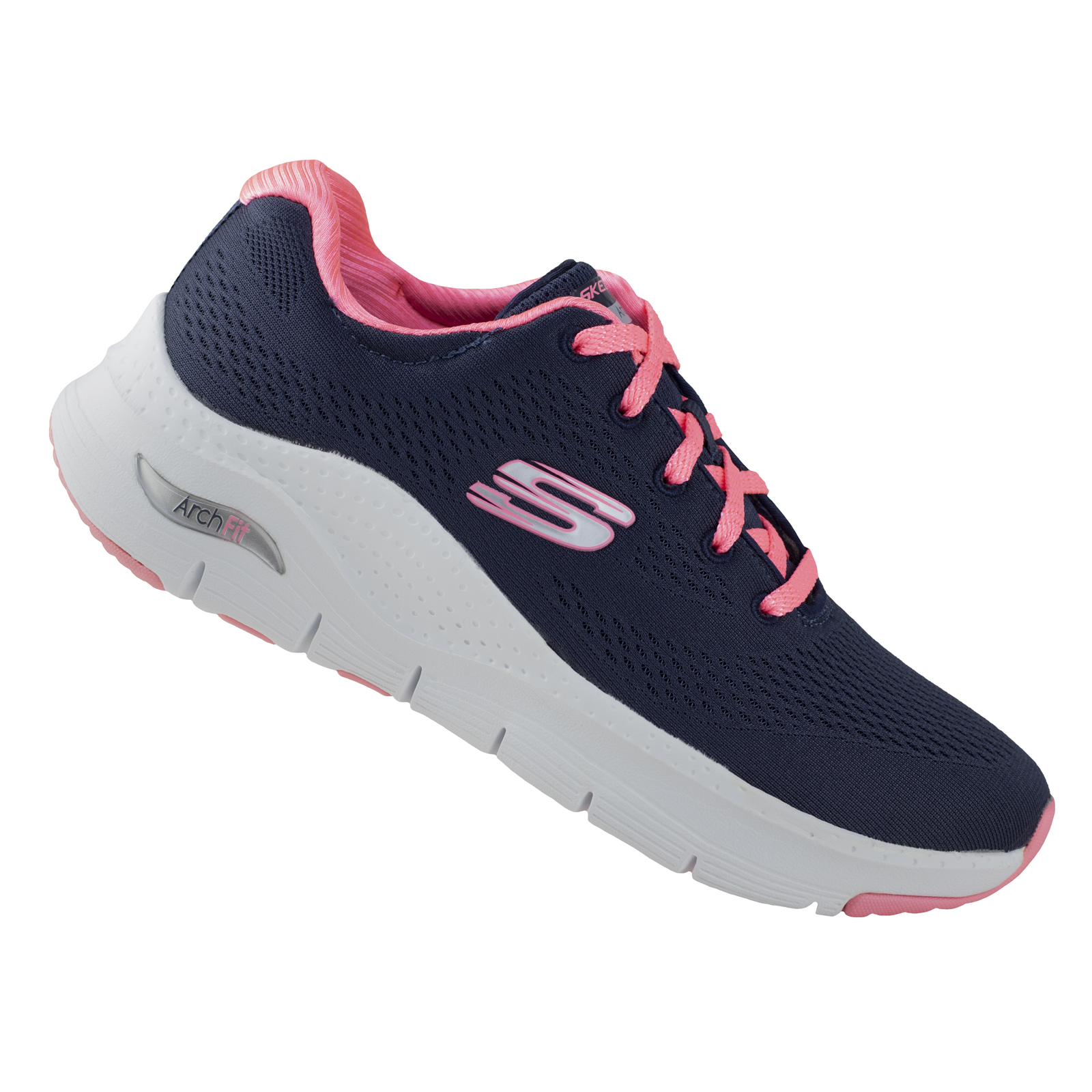 Tenis Mujer Skechers Arch- Fit Casuales 149057 Marino Coral