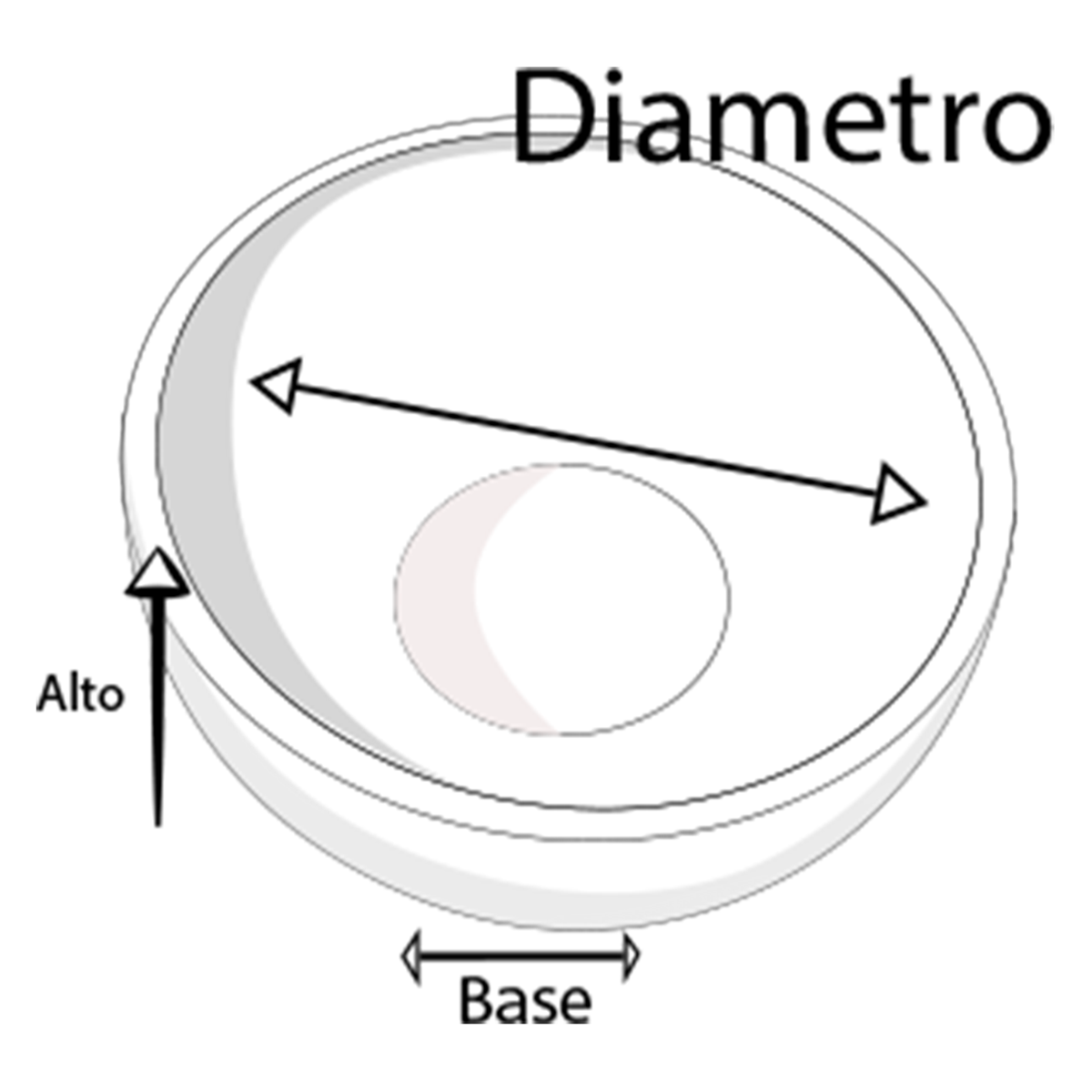 Maceta de fibra de vidrio modelo Luna Extra grande chocolate*