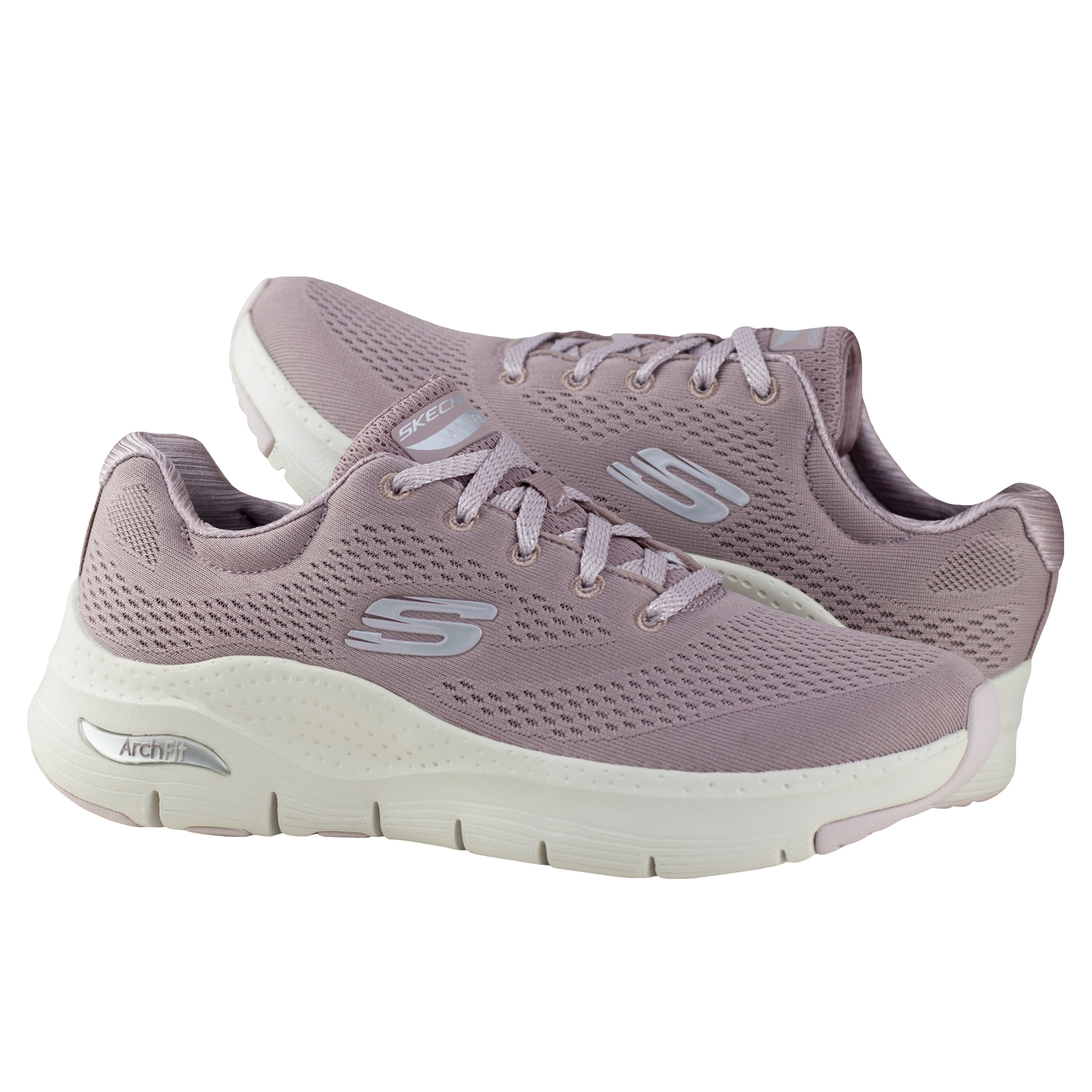 Tenis Para Mujeres Skechers Arch-fit 149057 Mauve Air Cooled