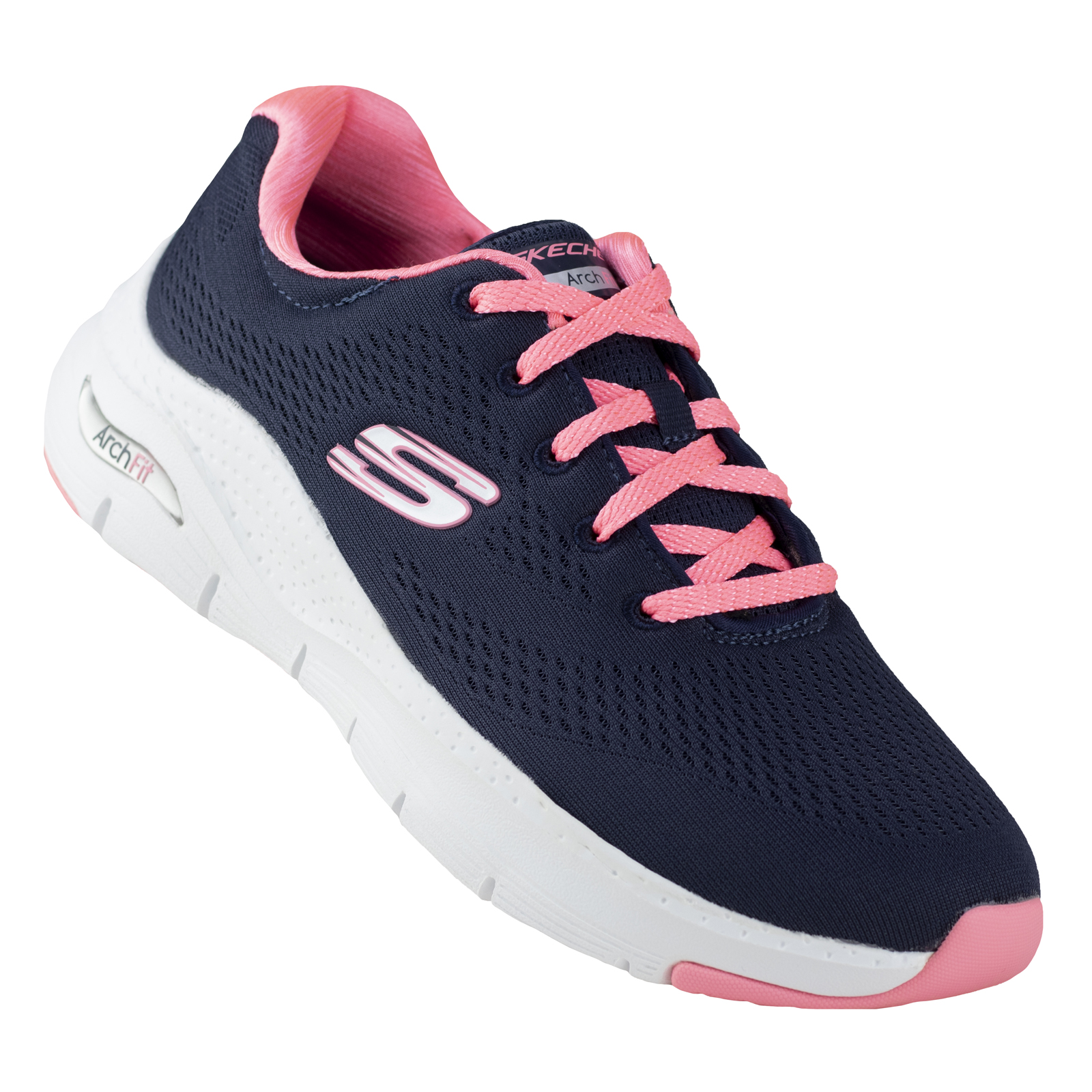 Tenis Mujer Skechers Arch- Fit Casuales 149057 Marino Coral