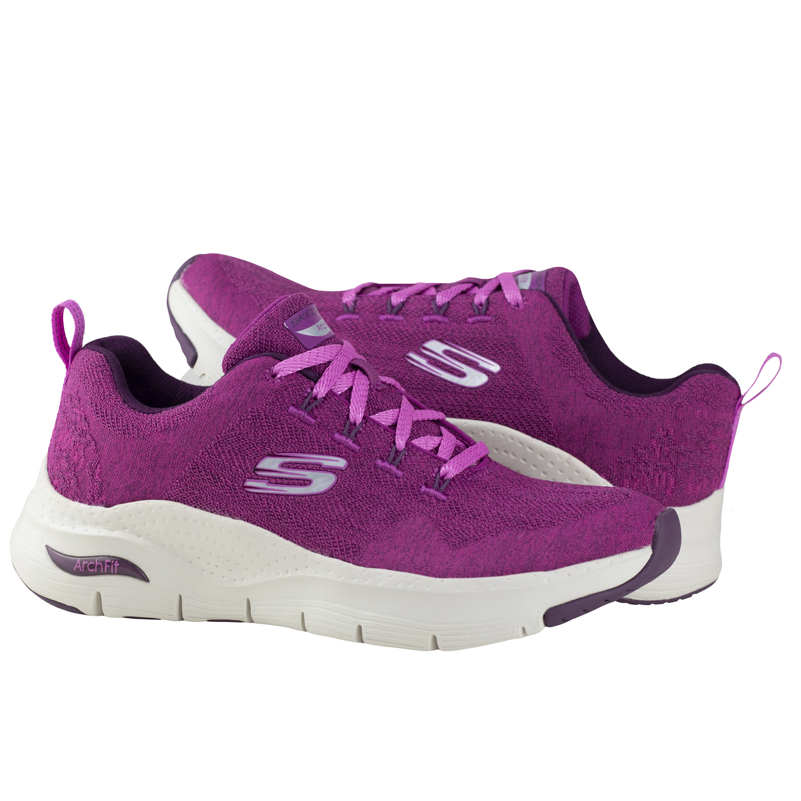 Tenis Running Skechers Mujer Arch-fit 149414 Frambuesa Sport