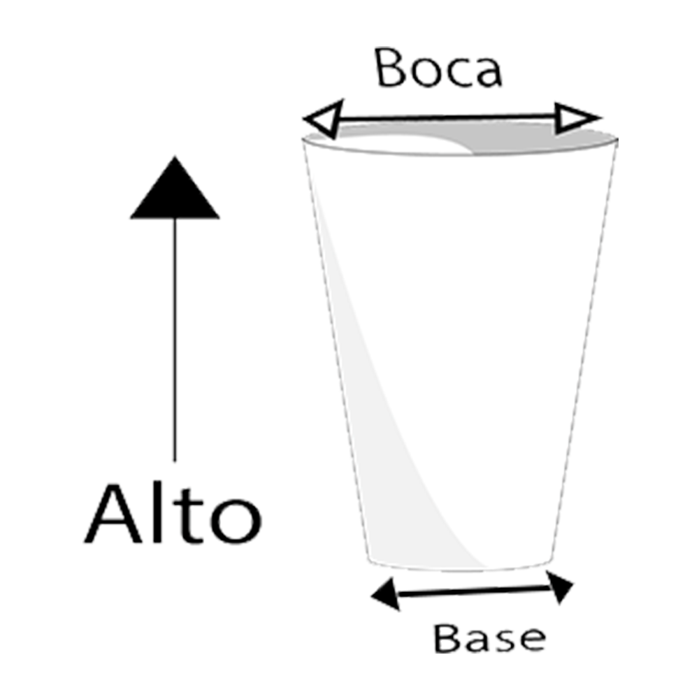 Maceta de fibra de vidrio modelo Babel Mini chocolate*