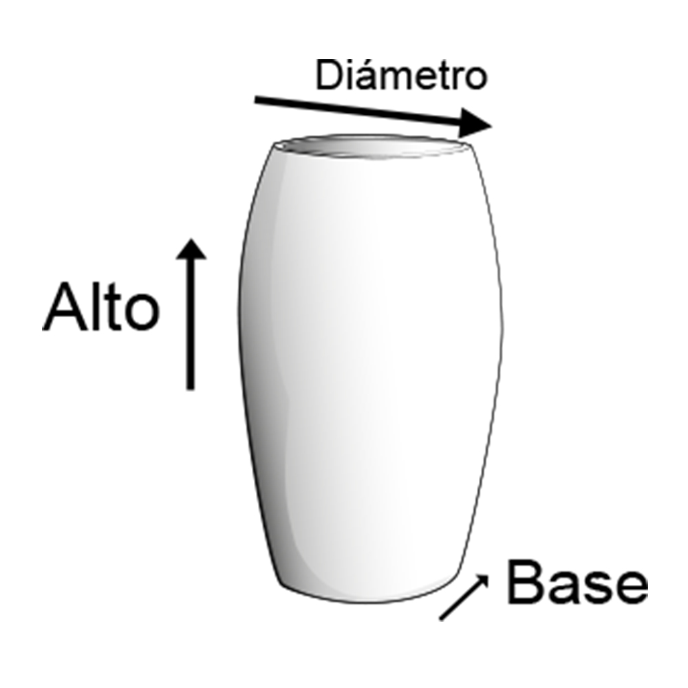 Maceta de fibra de vidrio modelo Bullet Chico chocolate*