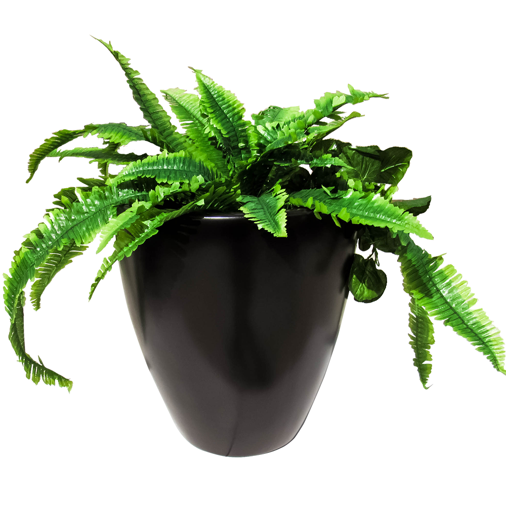 Maceta de fibra de vidrio modelo Bullet Extra grande chocolate*