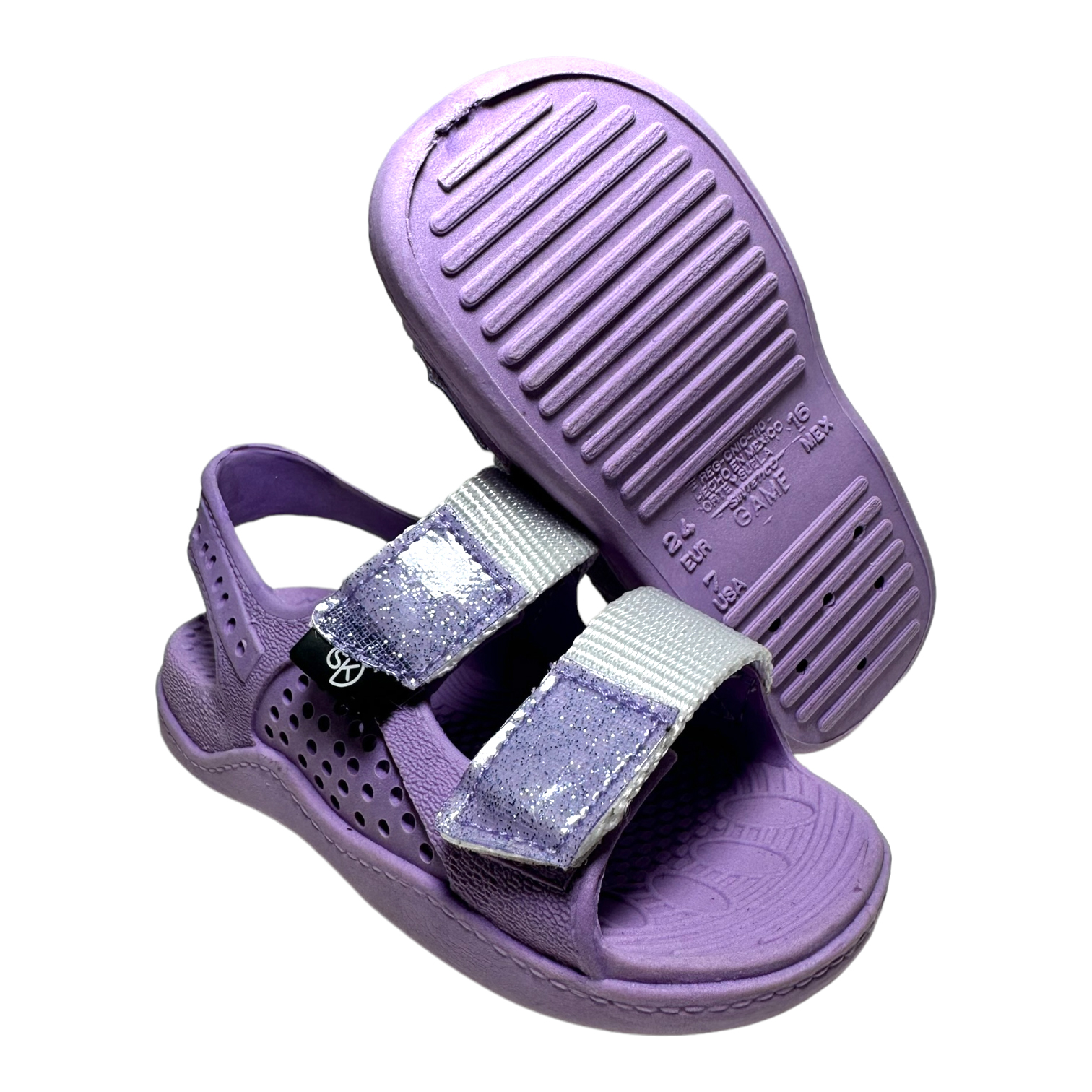 Huarache De Moda para Niño o Niña Game con Cierre de Contacto VELCRO Lila