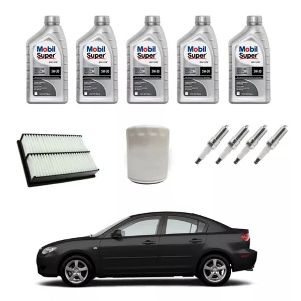 Kit Afinacion Mazda 3 2.0 L Aceite Sintetico 5w30 Iridium