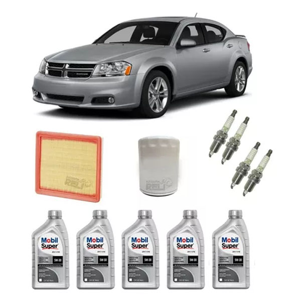 Kit Afinacion Dodge Avenger 2.4l Aceite 5w30 Sintetico M