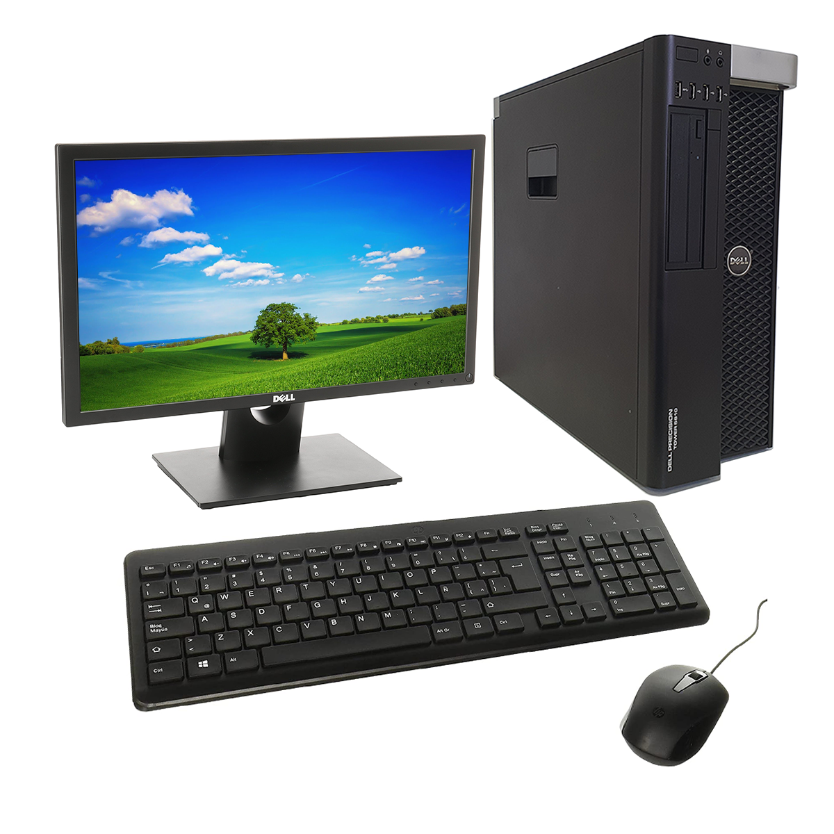 Gabinete Xeon Dell Precisión Xeon T5810 6ta Generación 32gb RAM 240gb SSD + 1Tb HDD Monitor 22" (Reacondicionado)