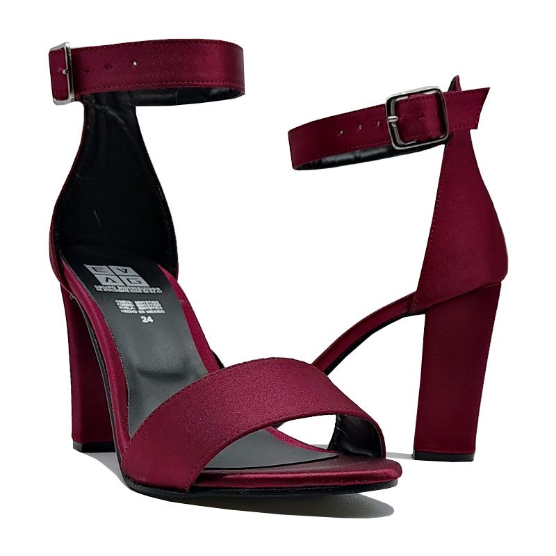Tacones EVAG 1020 Vino Mujer Fiesta Formales Moda Primavera Verano Zapatillas