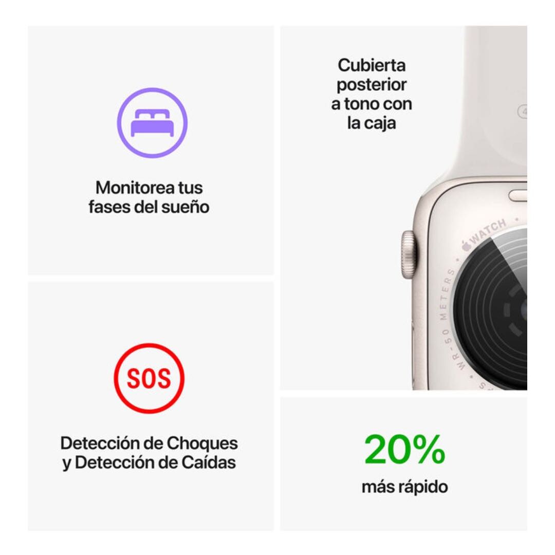 Apple Watch SE 2th Generación 44mm Midnight (GPS) (A2723)(Reacondicionado grado A)