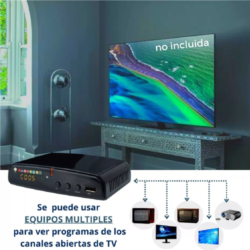 Decodificador Convertidor Digital Tv Full Hd 1080p + Antena