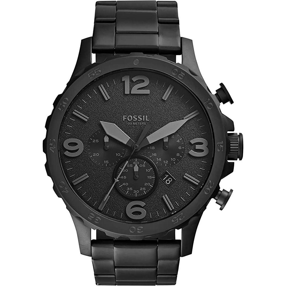 Reloj Fossil Nate JR1401 Caballero Negro