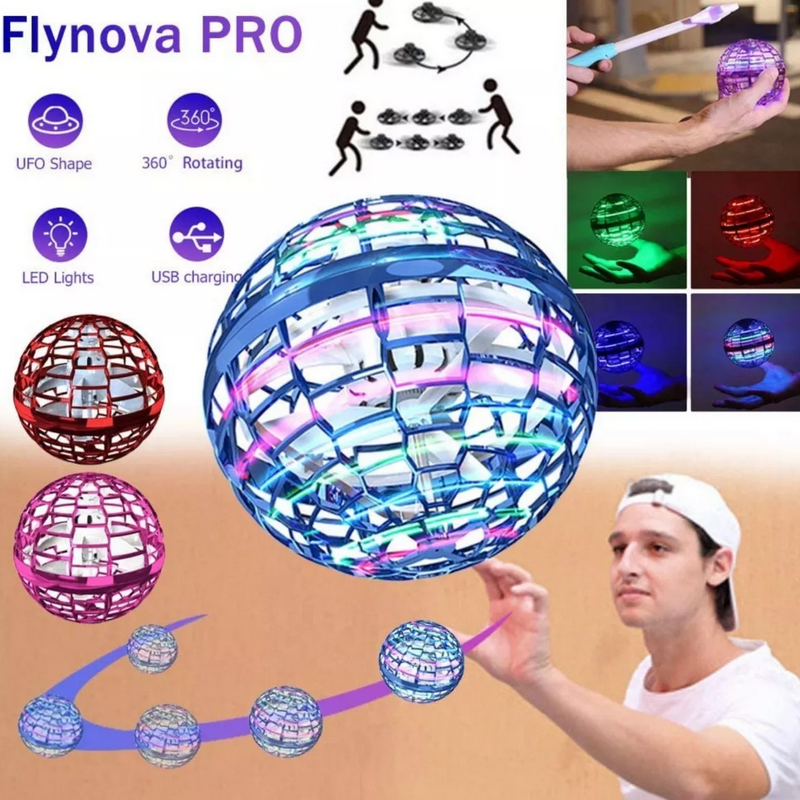 Juguete Dron Boomerang Spinner Pelota Voladora Flynova Pro