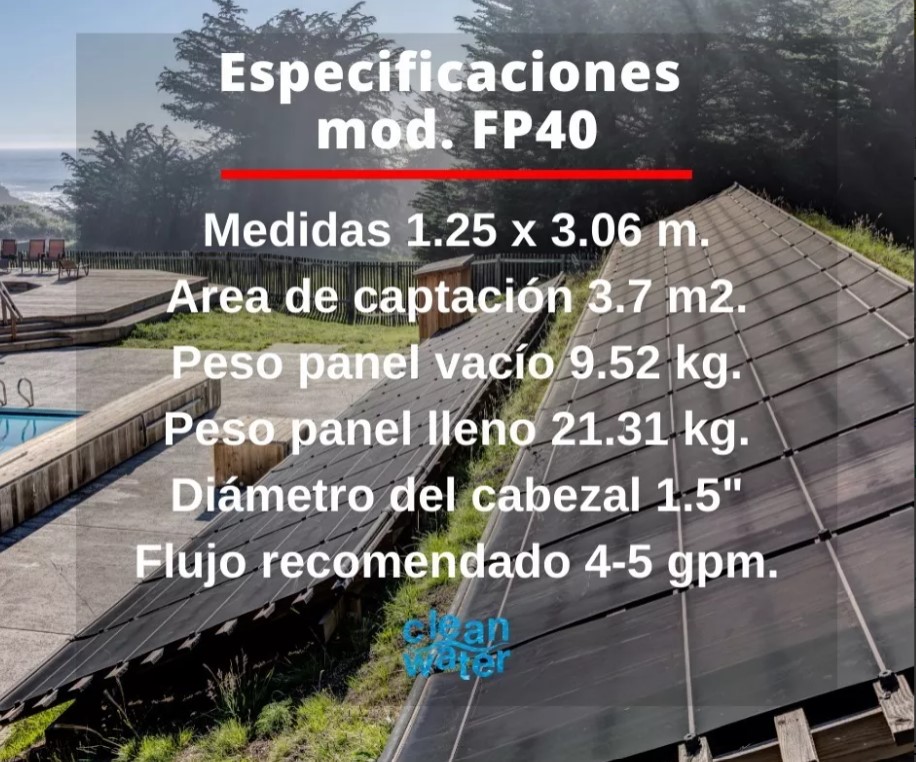 Panel / Calentador Solar Para Alberca Ben Tech 4x10'