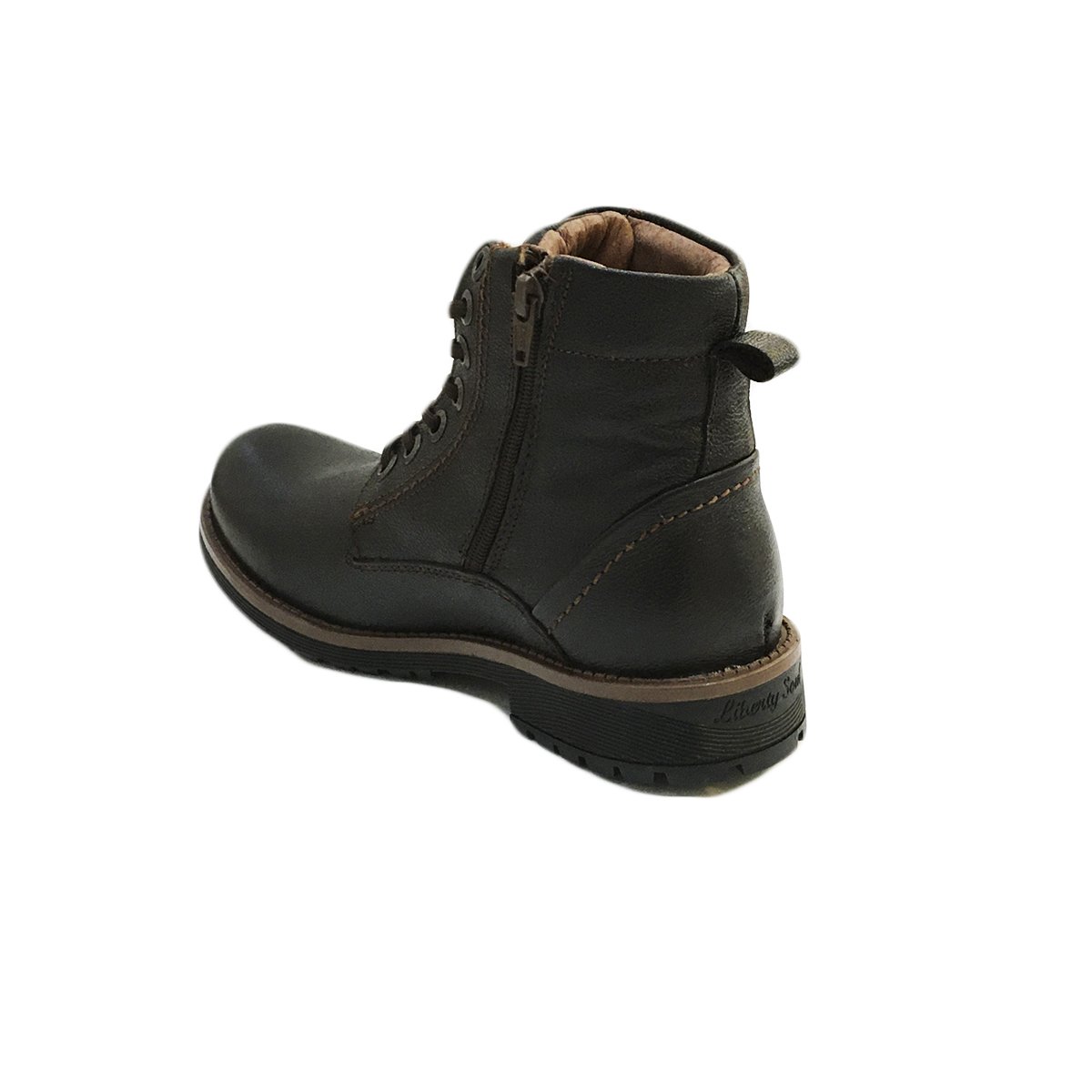 Botas De Piel Hombre Liberty Soul Café Ligeras Cómodas