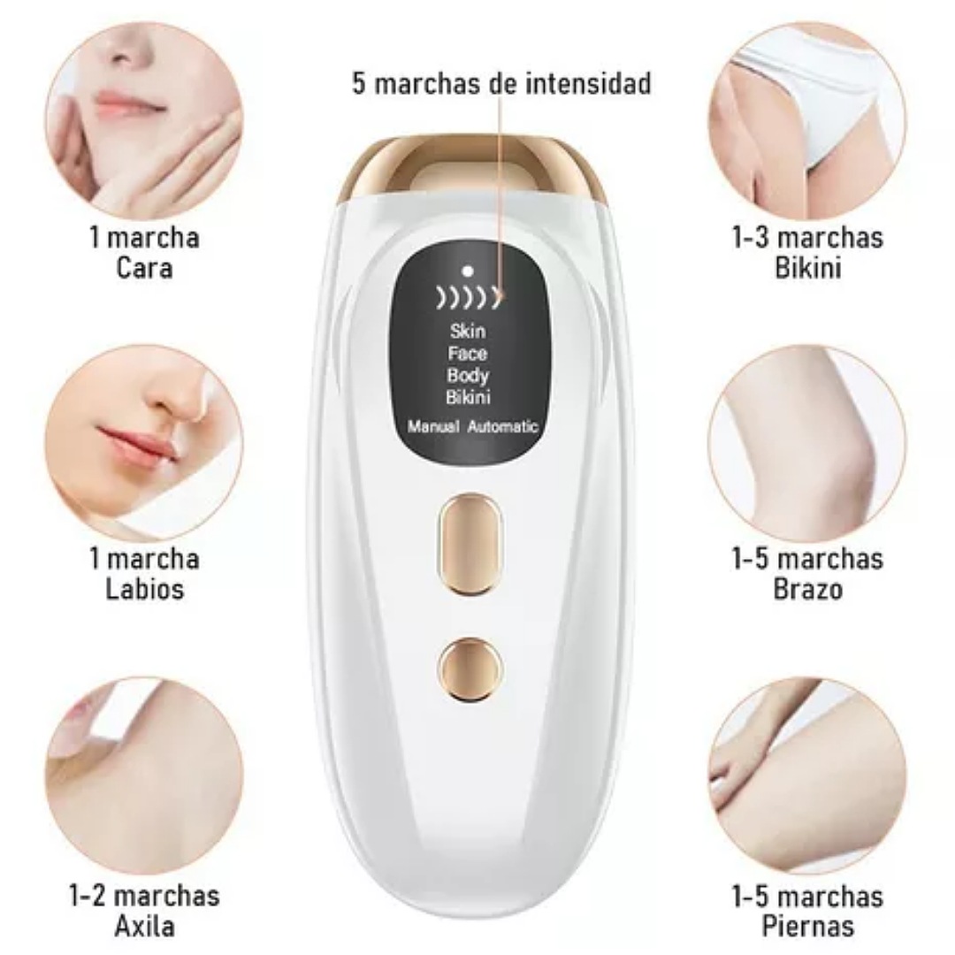 Depiladora Láser Ipl Pulsada Permanente Para Cuerpo Y Cara