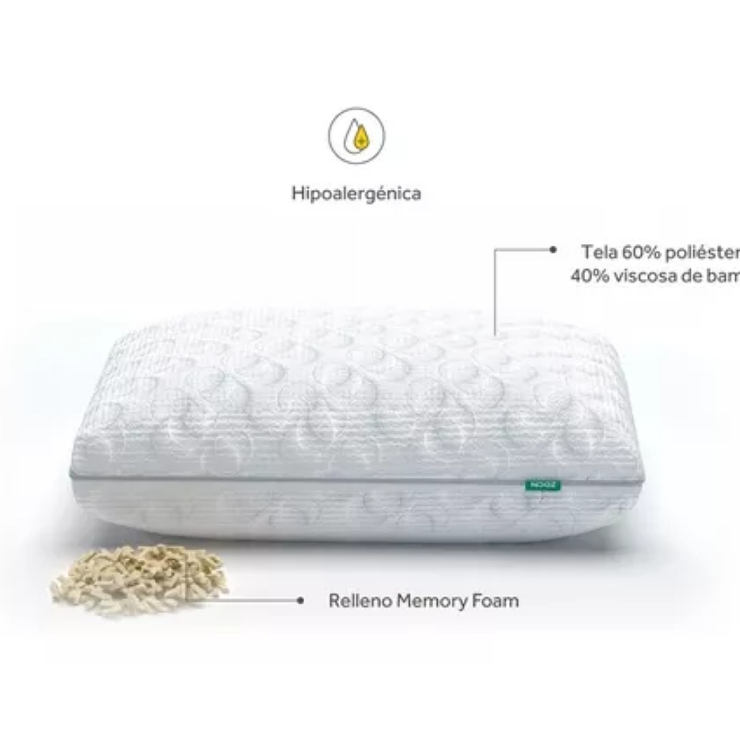Almohadas Nooz Memory Foam, 2 Pack Estándar