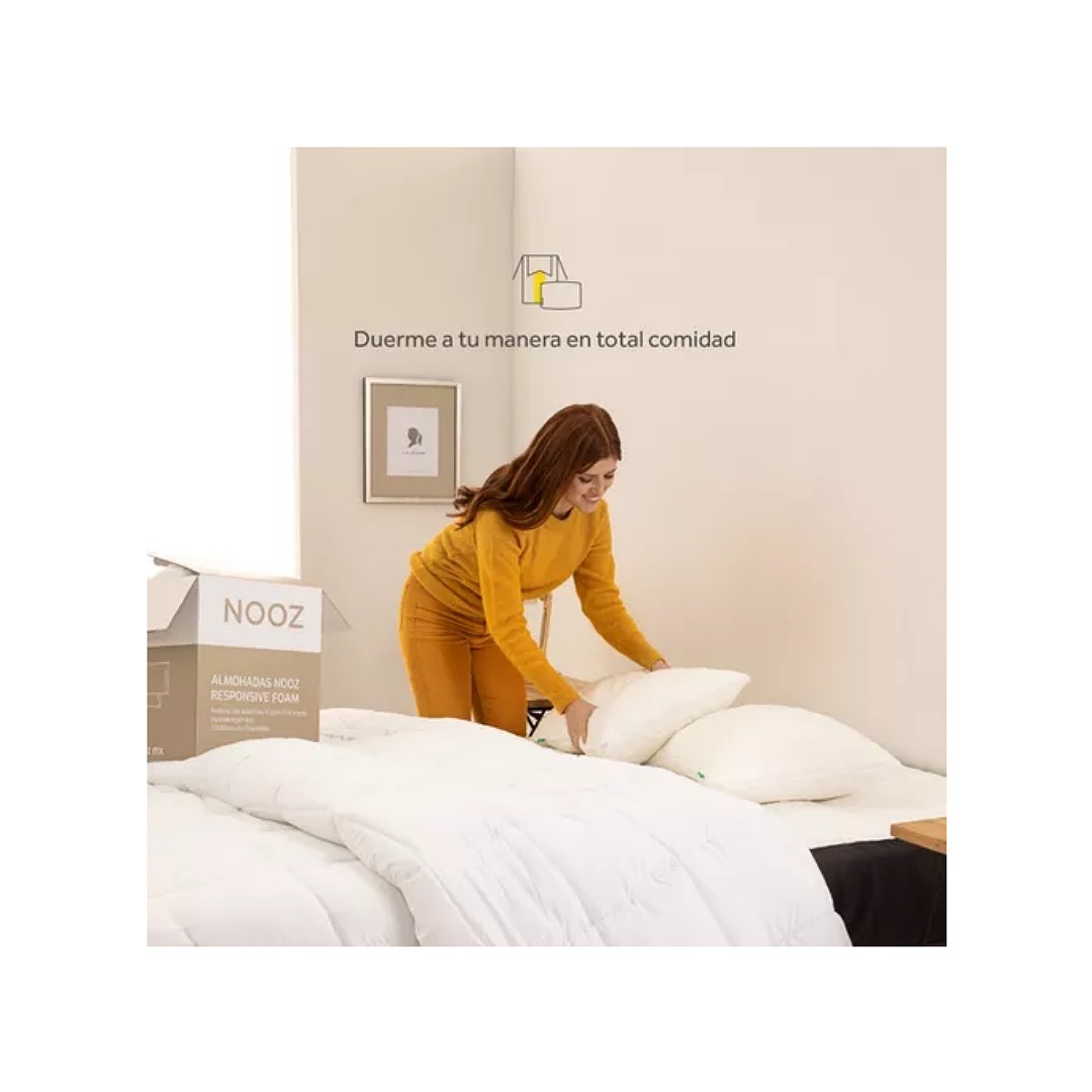 Almohadas Nooz Memory Foam, 2 Pack Estándar
