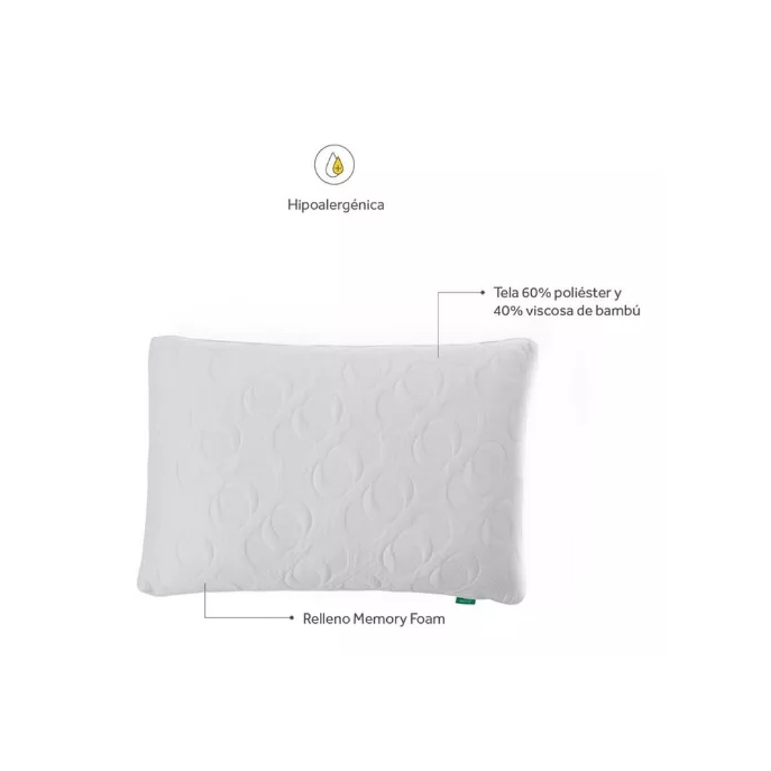 Almohadas Nooz Memory Foam, 2 Pack Estándar