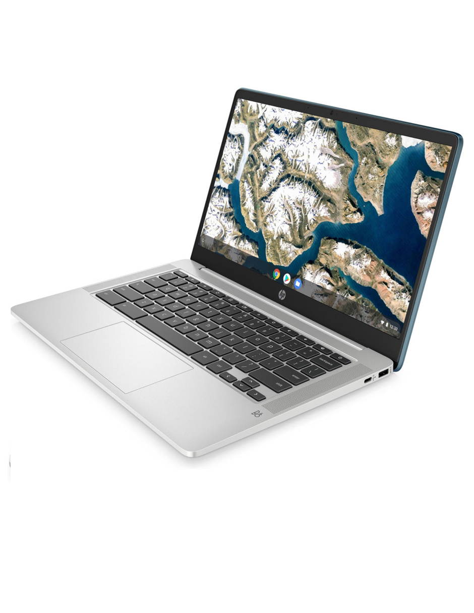  HP Chromebook 14a-na0072tg 14" TS Intel Pentium Silver N5030 Intel UHD Graphics 605 4 GB RAM 64 GB eMMC Chrome OS Cámara web Verde azulado