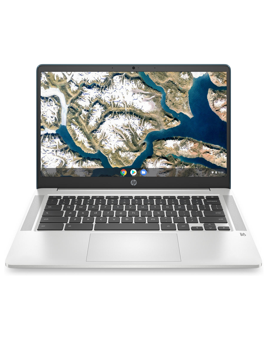  HP Chromebook 14a-na0072tg 14" TS Intel Pentium Silver N5030 Intel UHD Graphics 605 4 GB RAM 64 GB eMMC Chrome OS Cámara web Verde azulado