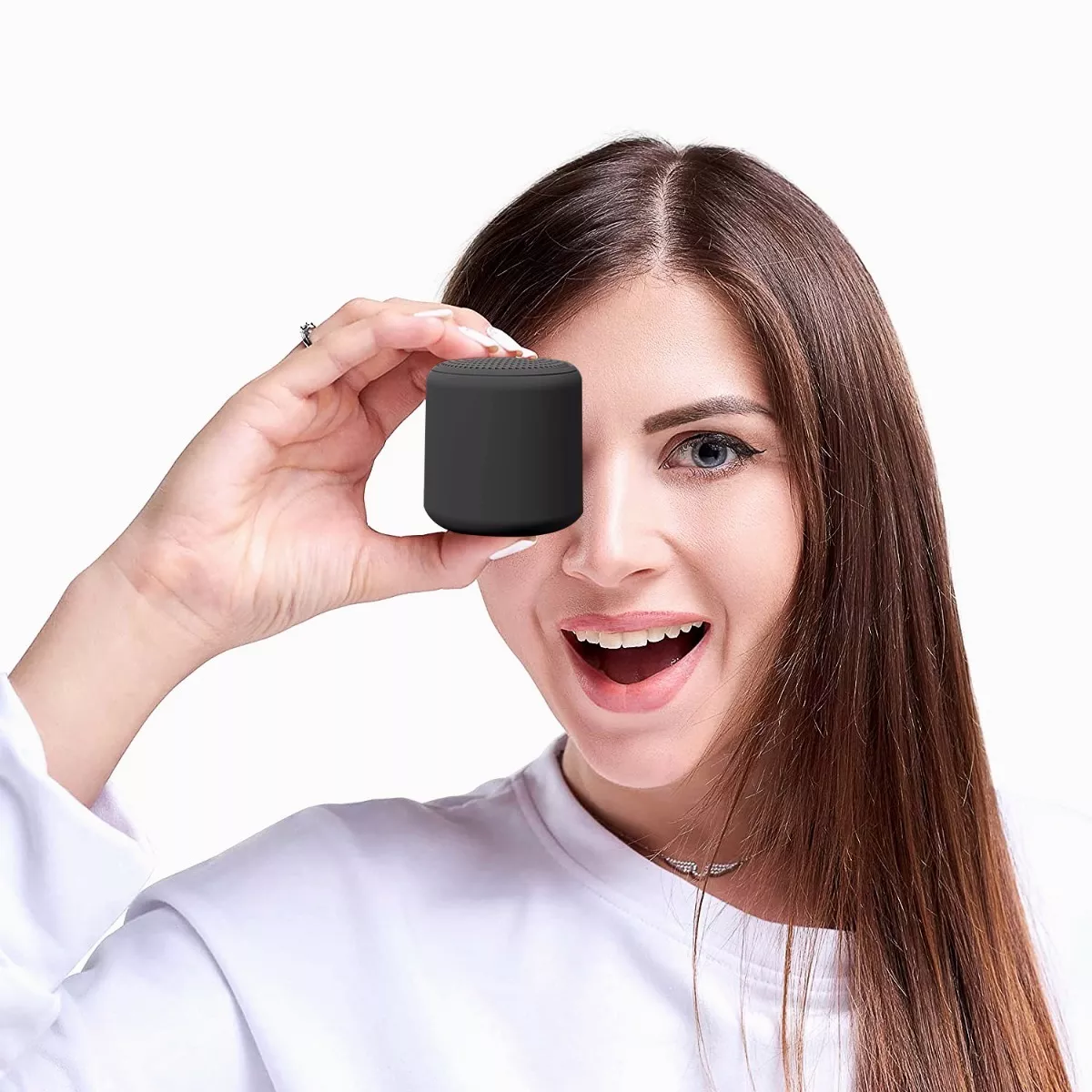 Mini  Bocina Portátil Con Bluetooth Tws Audio Negro
