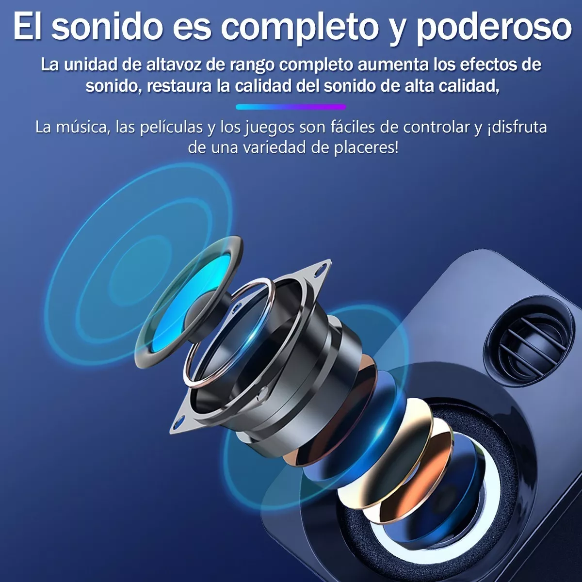 Bocinas Para Pc Bocina Multimedia Portátil Subwoofer