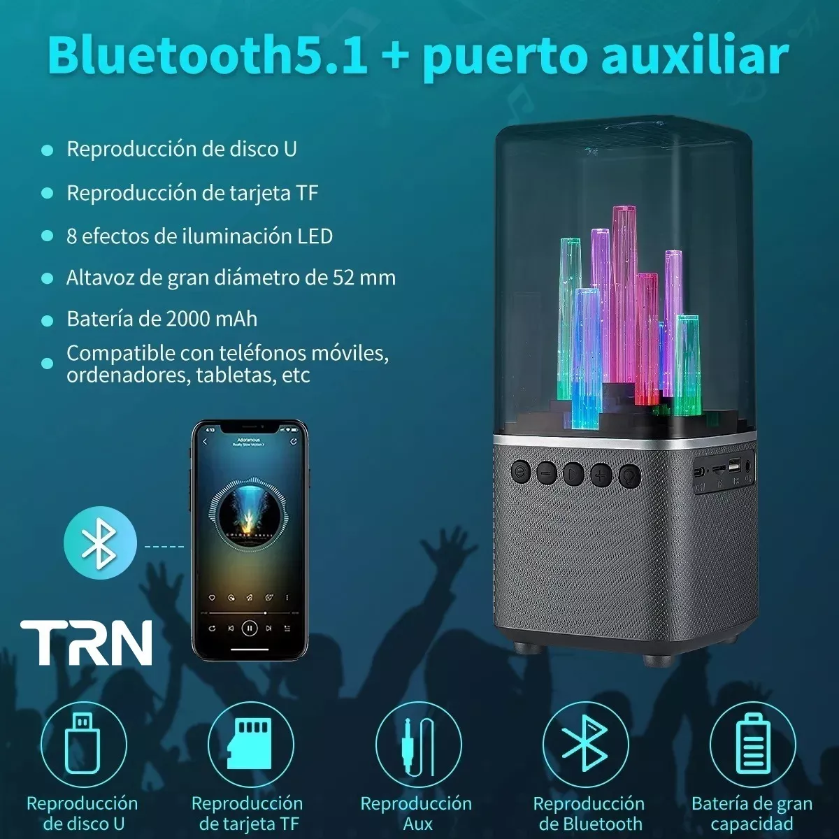 Bocinas Pc Inalambricas Bluetooth 5.1 Subwoofer Altavoces