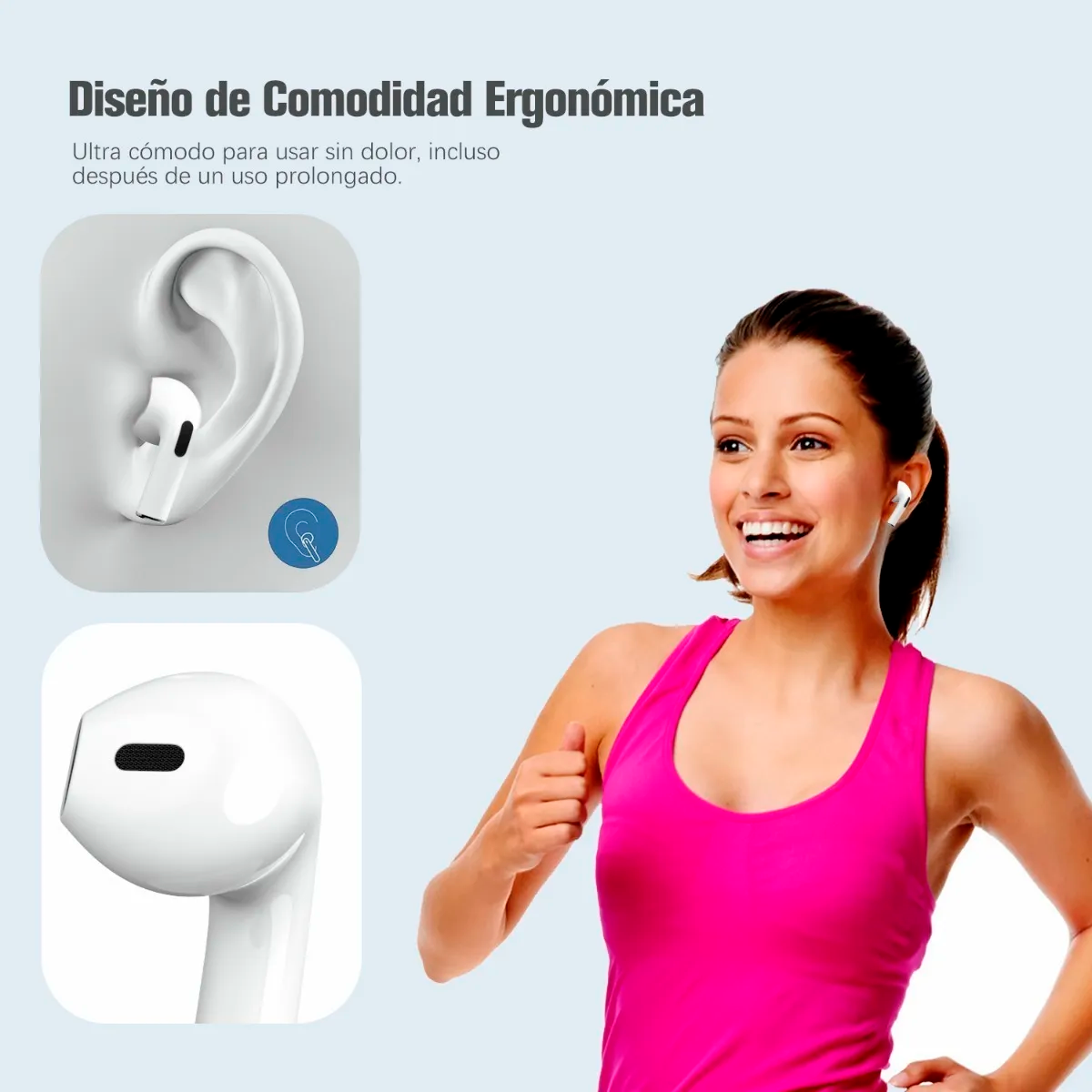 Audifonos Inal mbricos In ear Manos Libres Aut119 1 Hora Con