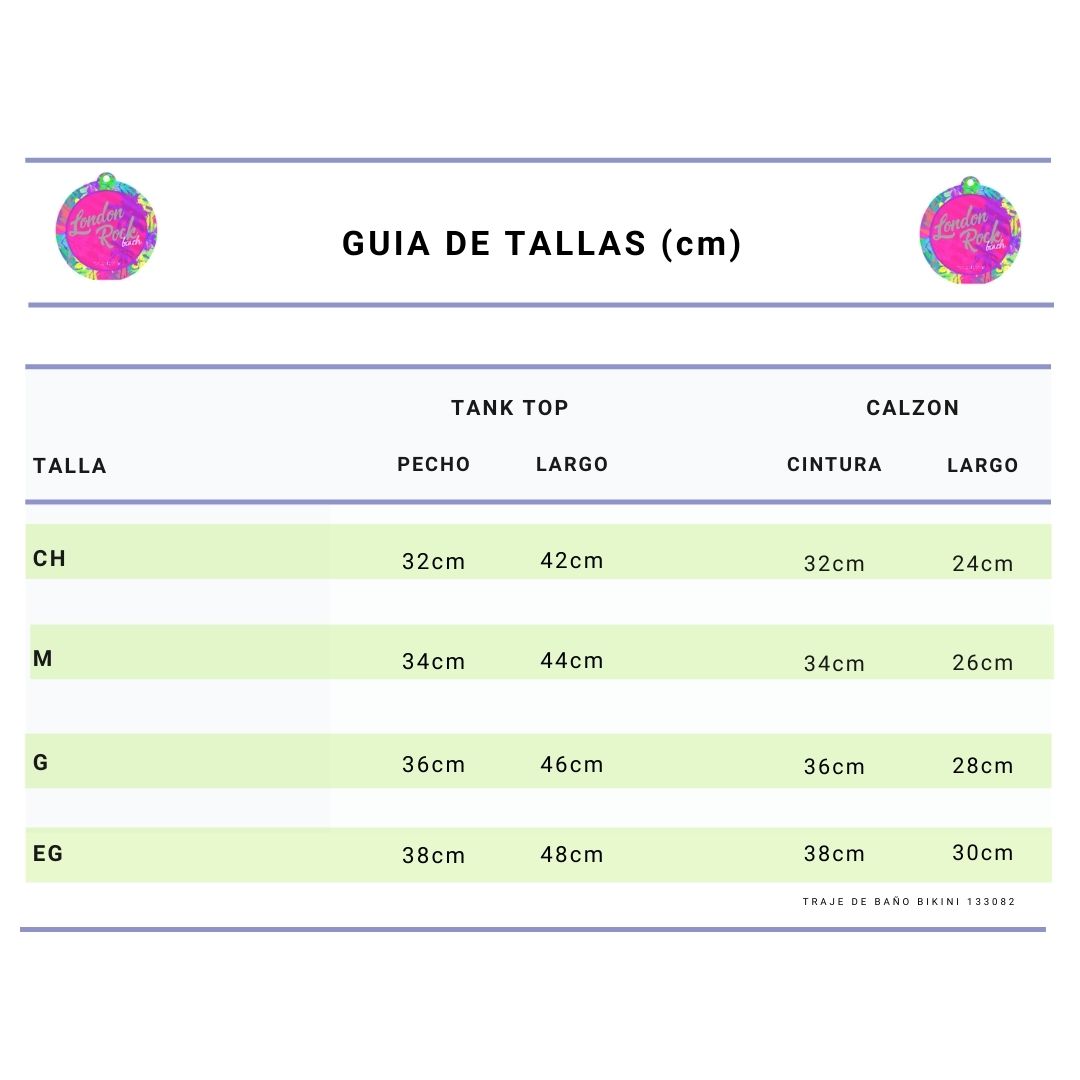 Traje De Baño Tankini 2 Pzs Para Mujer Marca London Rock